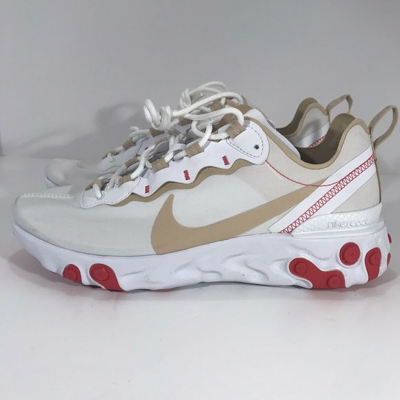WMNS Nike React Element 55 Ember Glow/Desert Ore - Picture 3 of 6